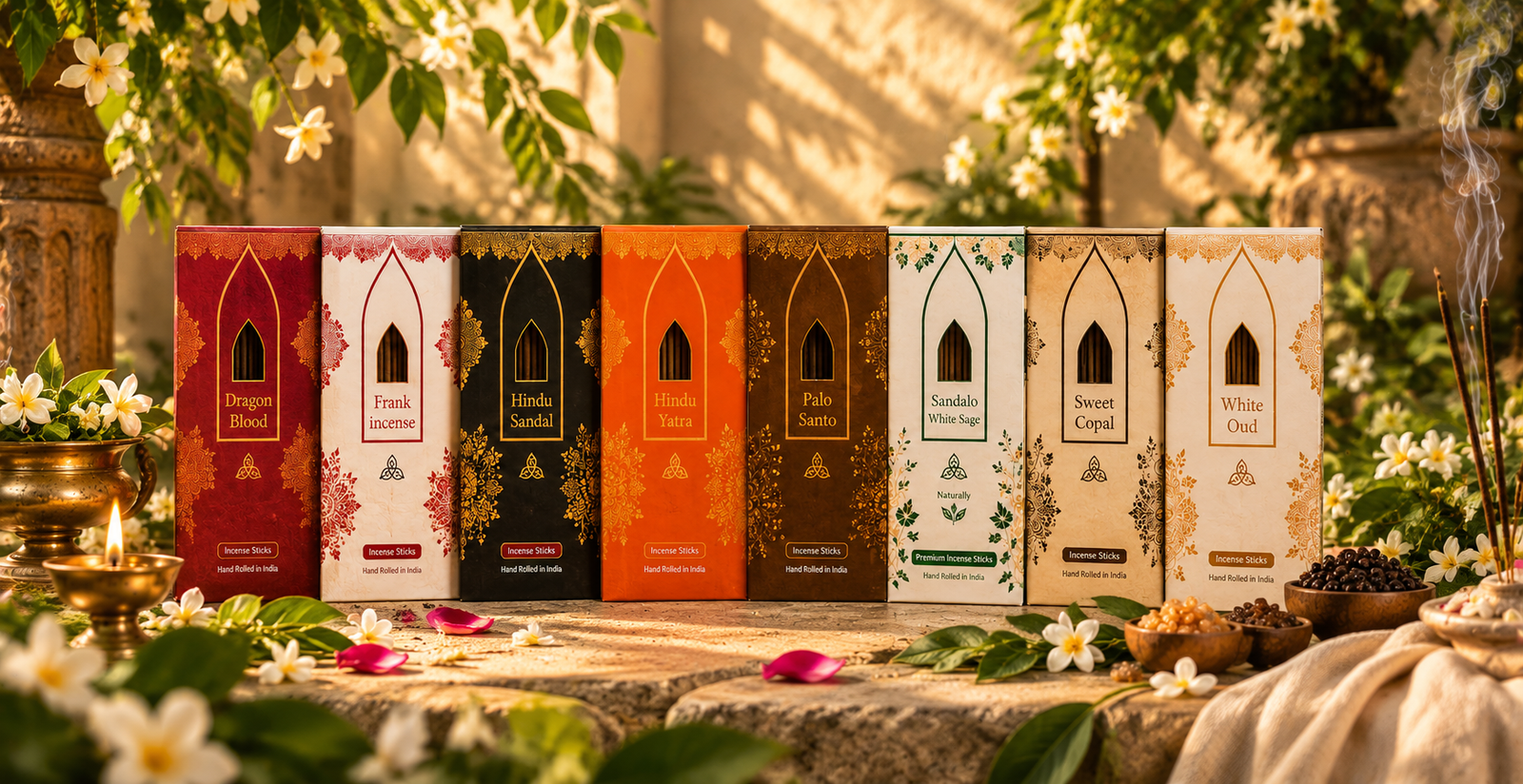 Earthy incense ritual